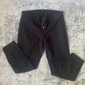 J Brand Black Cropped Pants with Zipper Ankle
